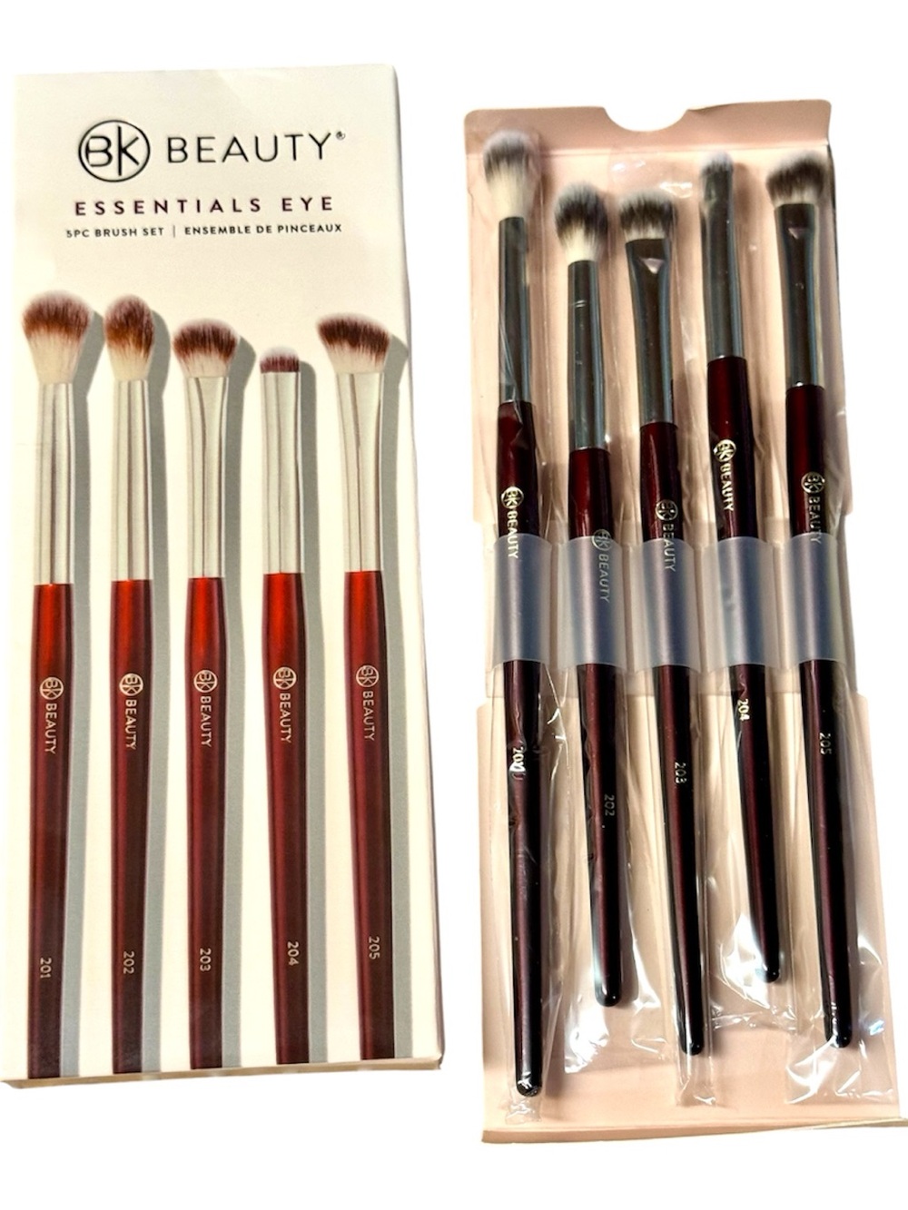 BK BEAUTY 5 Pc Essentials Professional Eye Brush Set New in Box $85